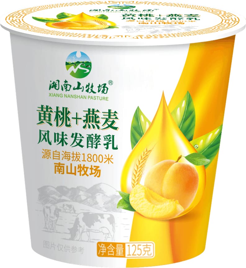 黄桃＋燕麦风味发酵乳